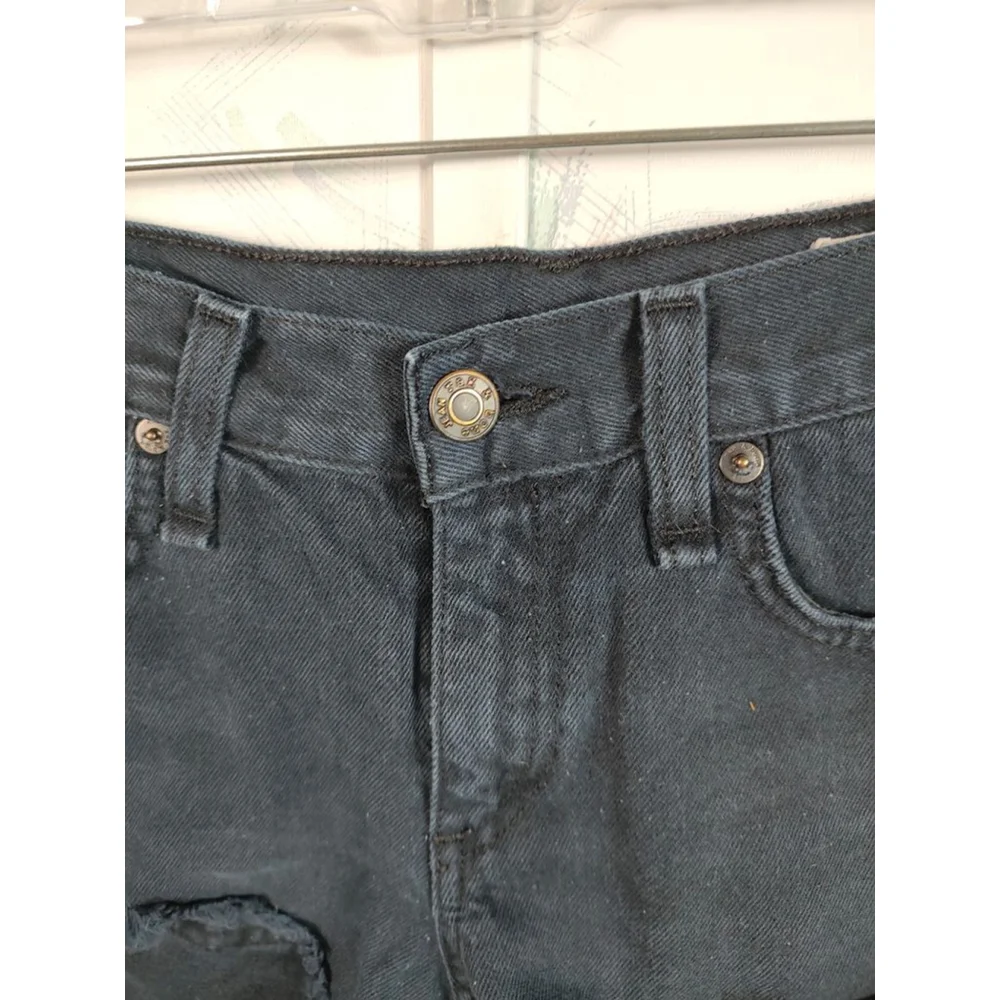 Rag & Bone Black Cut Off Jean Shorts 24 - Picture 4 of 12